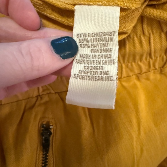 Jules & Leopold NWT Women’s Joggers | Size Medium | Color Gold linen blend - Picture 5 of 6